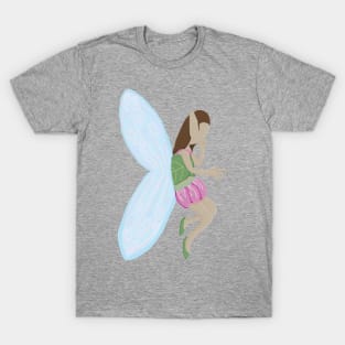 Fairy plant elf pixie girl hand drawn T-Shirt